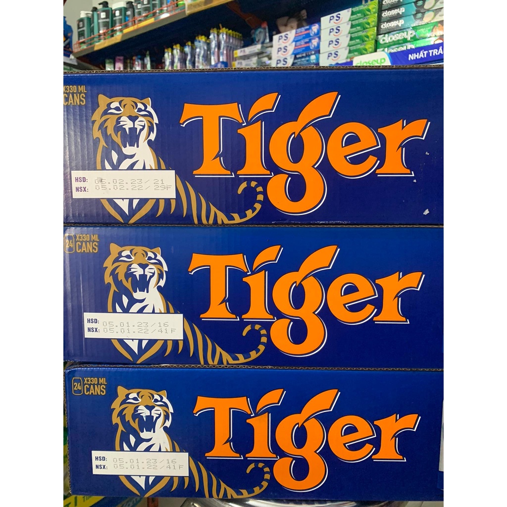 [HỎA TỐC] Thùng 24 lon bia Tiger lon 330ml