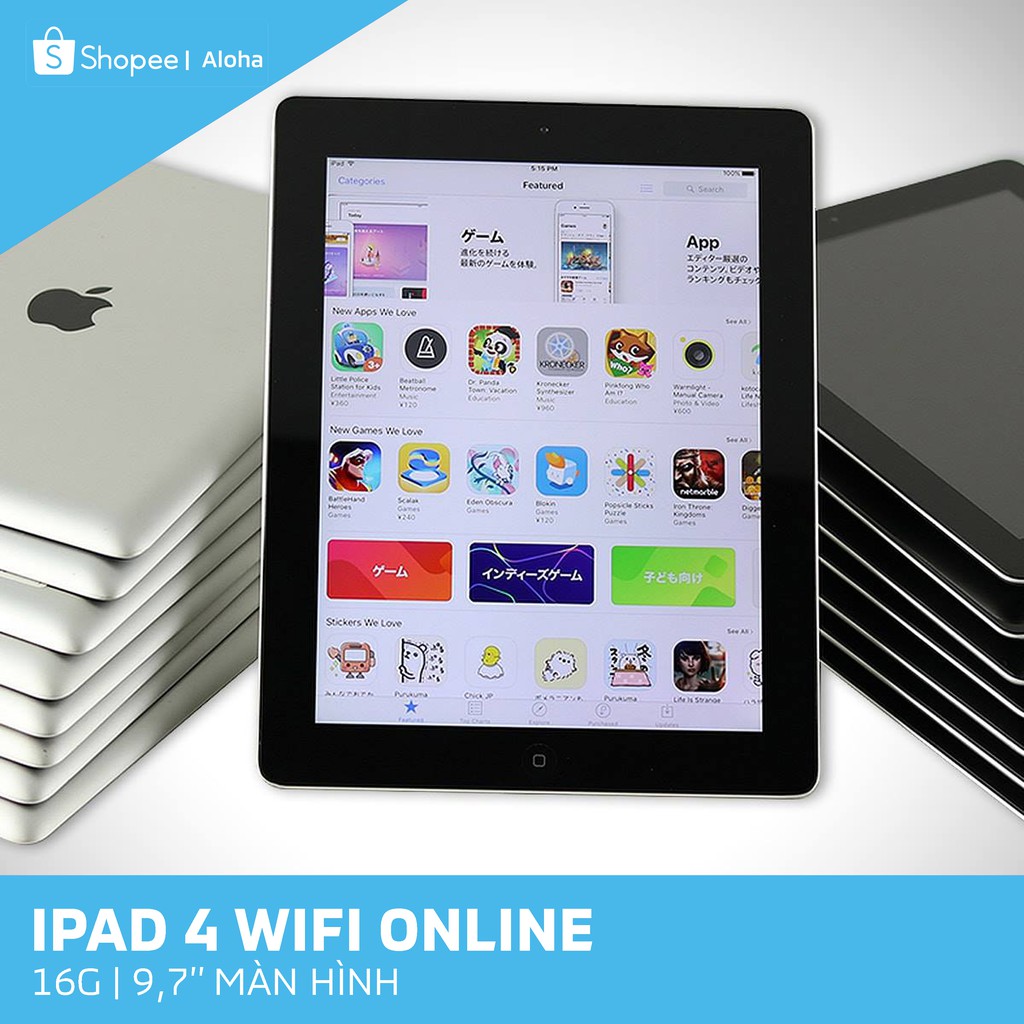 Ipad 4 wifi only máy tính bảng