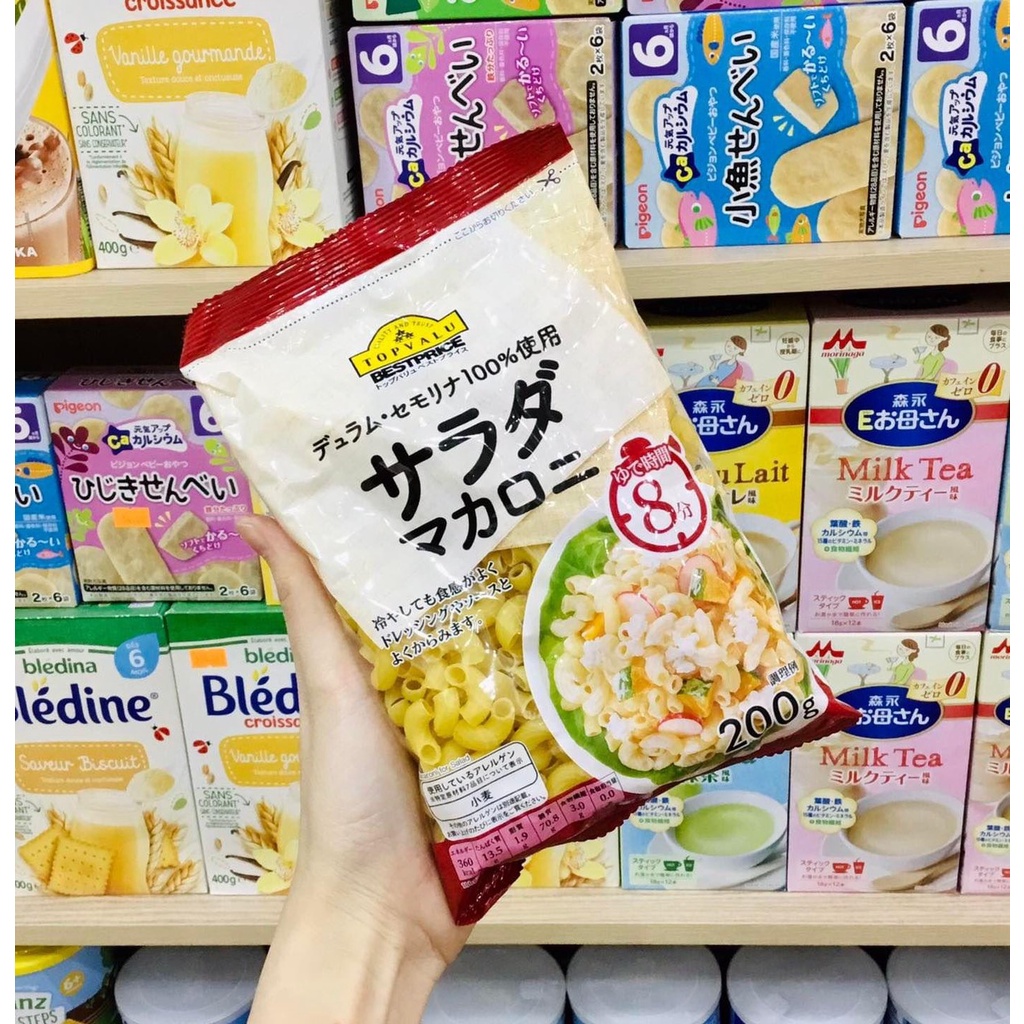 Nui hữu cơ cho bé -Topvalu Nhật Bản gói 200gr cho bé giàu protein