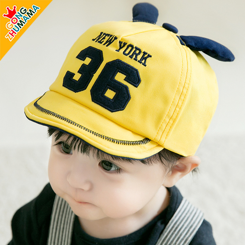 Mũ Lưỡi Trai Cotton Thêu Chữ Đáng Yêu Cho Bé 3-6 Tuổi