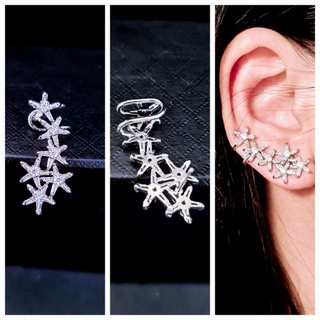 Bông tai kẹp vành ear cuff đá crystal