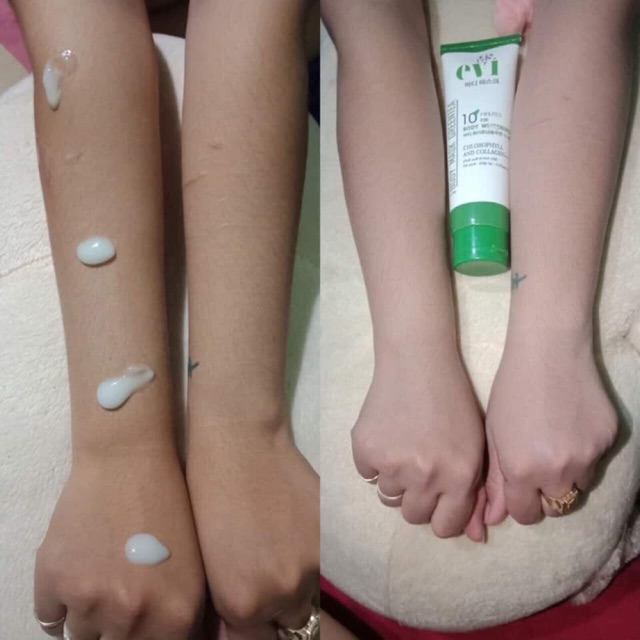 Kem body +ủ trắng evi