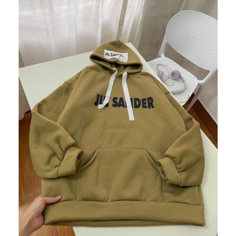Áo hoodie nỉ bông cotton unisex dưới 75kg tabistore - Jil Sander