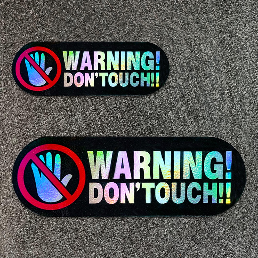 Phản quang Cảnh báo Mẹo Sticker Không chạm vào Dán trang trí Decal xe máy không thấm nước