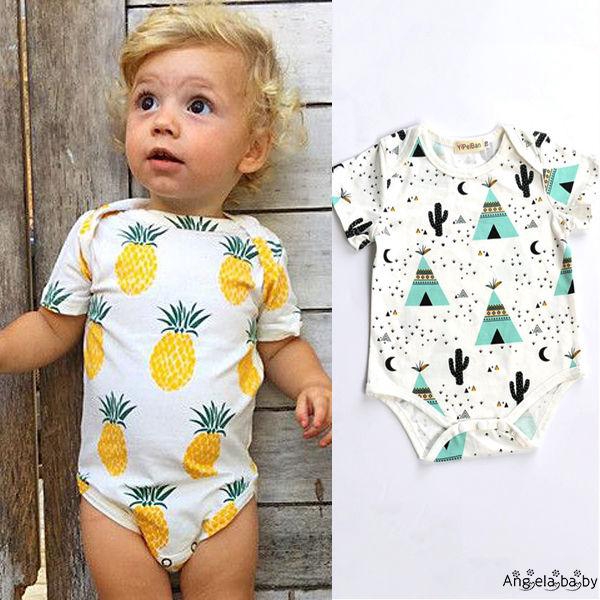 Bộ quần yếm cotton dễ thương cho trẻ sơ sinh