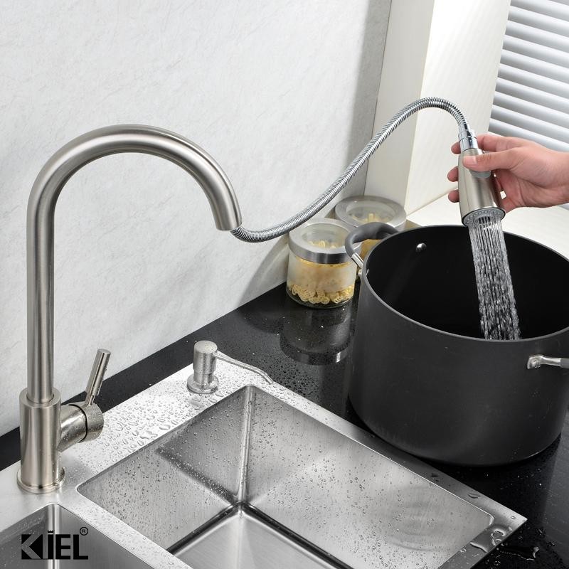 Vòi rửa bát chén đa năng Inox 304 nóng lạnh không chì đảm bảo an toàn cho nguồn nước .