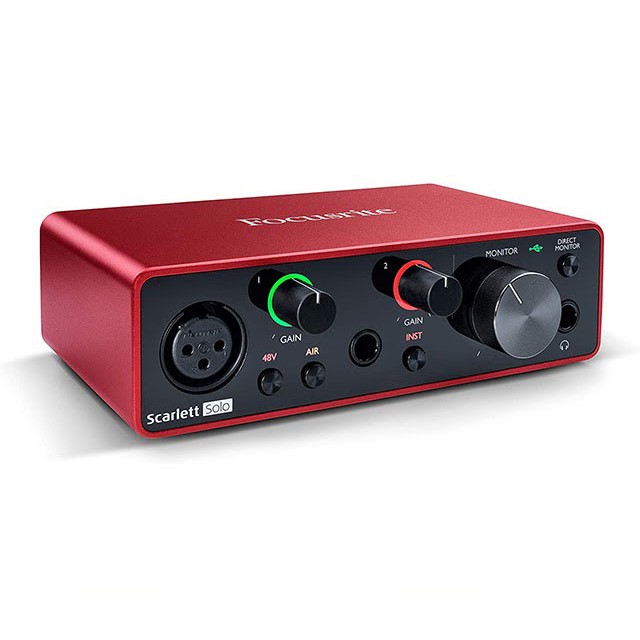 Sound Card thu âm chuyên nghiệp Focusrite Scarlett Solo Gen 3