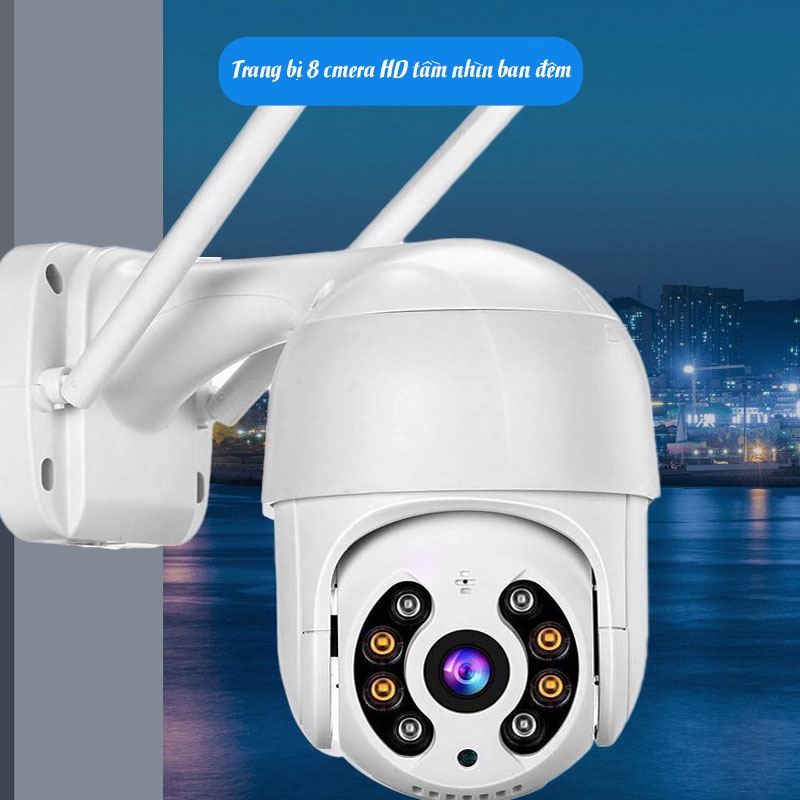 Camera chống trộm hồng ngoại, Camera chống trộm dùng cho gia đình Chống Nước Xoay 360 Độ 1920x1080P Siêu Nét