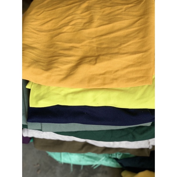 Vải thun gân hàng xuất dư