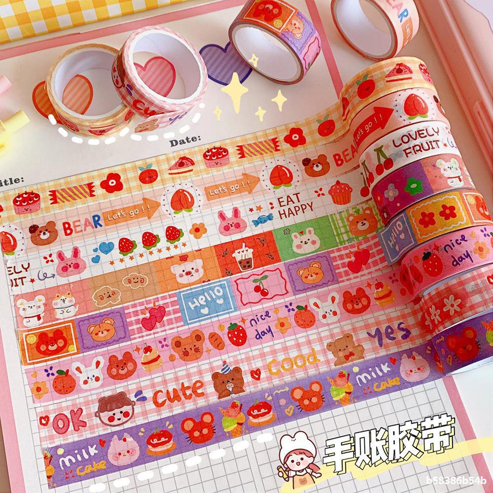 [Mã LIFE1003ALL giảm 10% đơn 50K] Washi tape cute dán trang trí họa tiết dễ thương