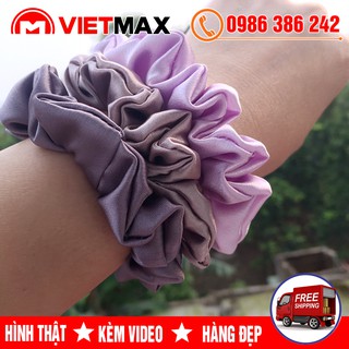 💎 [SỈ LẺ] Dây Buộc Tóc - Cột Tóc Scunchies Vải Phi Bóng Thanh Lịch Thời Trang