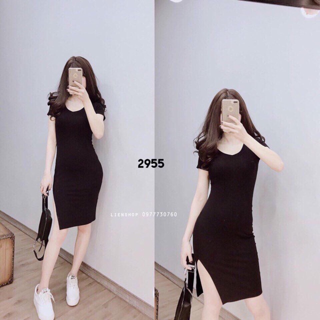 ĐẦM BODY CỔ TIM THUN BORIP DÀY DẶN | BigBuy360 - bigbuy360.vn