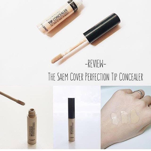 Che khuyết điểm The Saem Cover Perfection Tip Concealer SPF28 PA++