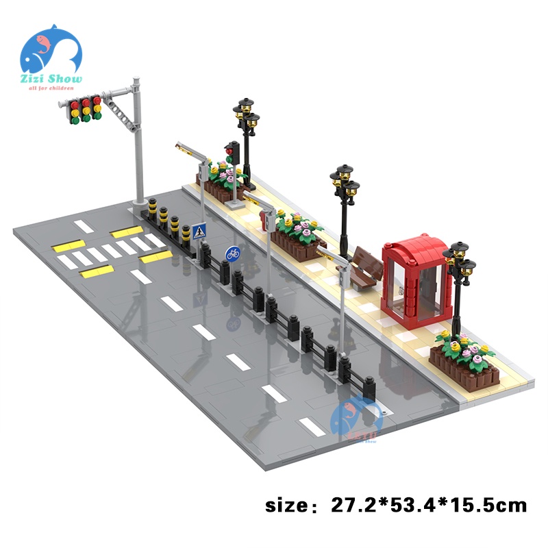 Tấm nền khối xây dựng của loạt thành phố 60304 Phụ kiện khối xây đường MỘC