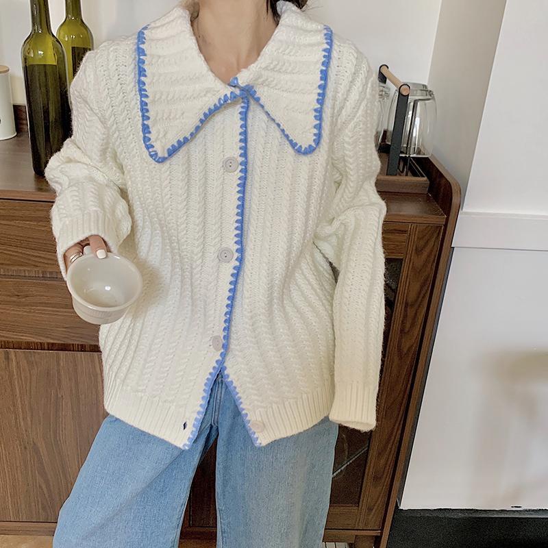Áo cardigan dệt kim dày dặn phong cách thời trang hàn quốc mới dành cho nữ