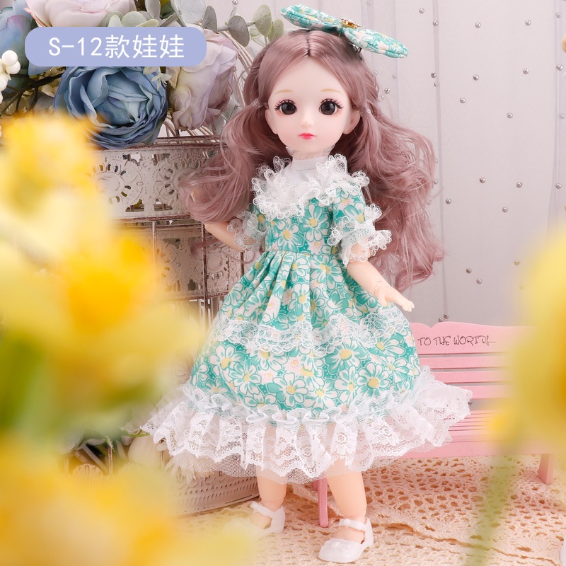 Búp Bê Công Chúa Barbie 3D 23 Khớp Cử Động 1/6 Dành Cho Trẻ Nhỏ