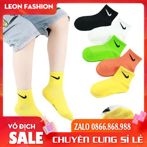 Tất Trẻ Em NIKE, Vớ cho bé 1 tuổi đến 15 tuổi [COMBO 5 ĐÔI] phụ kiện xinh xắn cho cả bé trai lẫn bé gái.