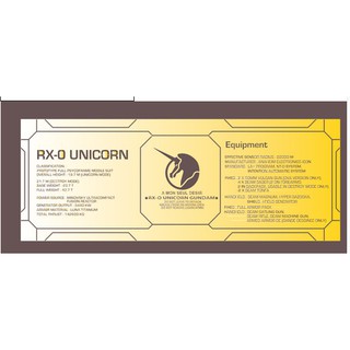 Decal dán base, tem metal sticker PG Unicorn - Banshee - Phenex