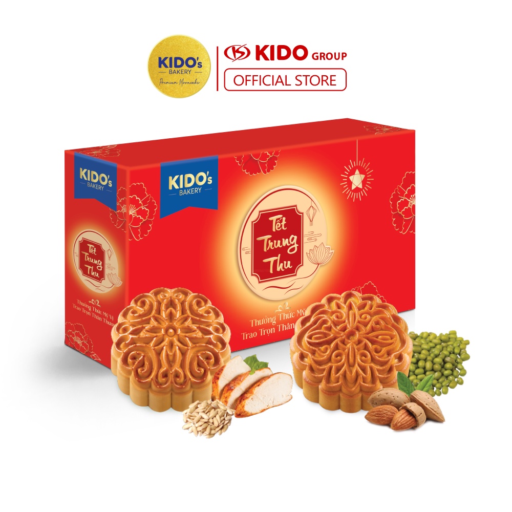 Hộp 2 Bánh Trung Thu KIDO’s Bakery Đoàn Viên 150g