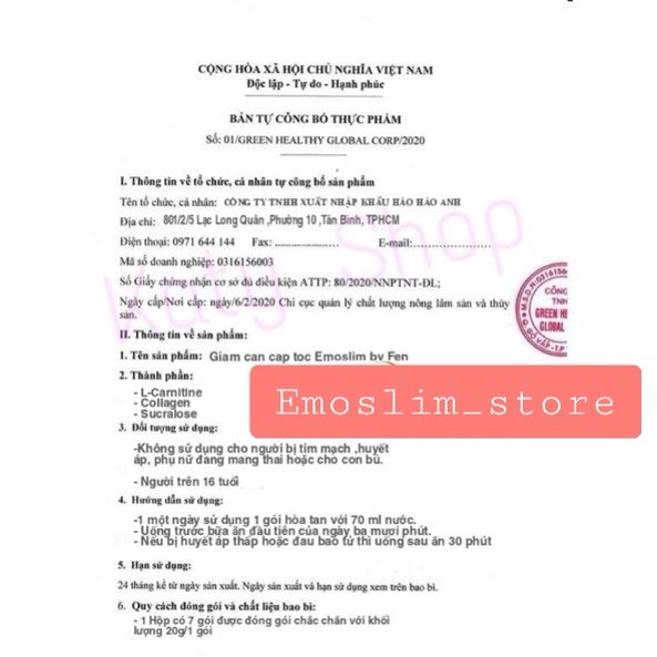 CÀ PHÊ  GIẢM CÂN (COFFEE) MẪU MỚI - EMOSLIM