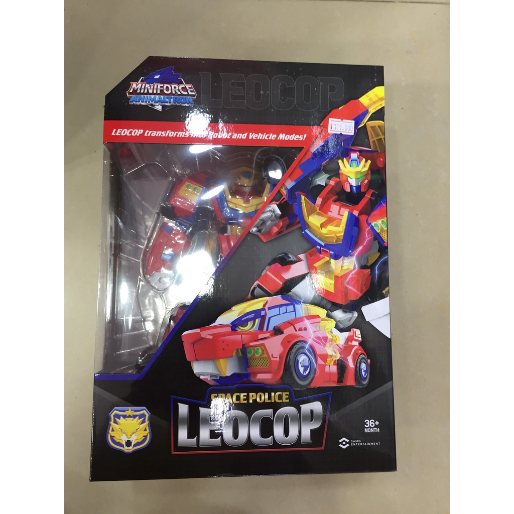 Đồ chơi Siêu Robot Cảnh sát Vũ trụ Sư tử Leo Cop SKU 309002 - MINIFORCE chính hãng - CHIẾN BINH THÚ
