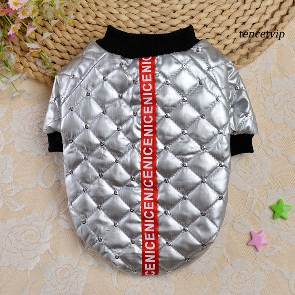 Áo Khoác Giữ Ấm Cho Thú Cưng Với Họa Tiết Sọc Ngang Phản Quang Độc Đáo