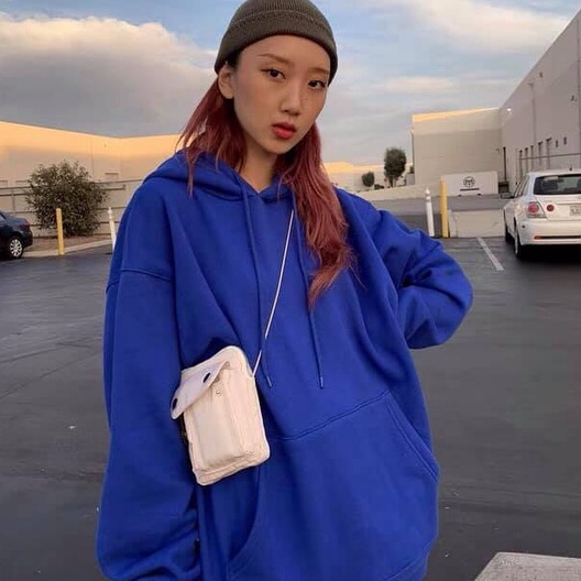 Áo khoác nỉ bông cotton dày mịn - hoodie form rộng unisex trơn basic - 2N Unisex