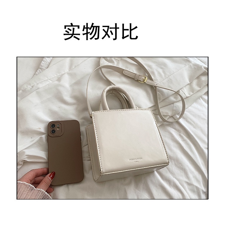 Túi Xách JASMIN NOIR Da PU Nắp Gập Đơn Giản Cho Nữ