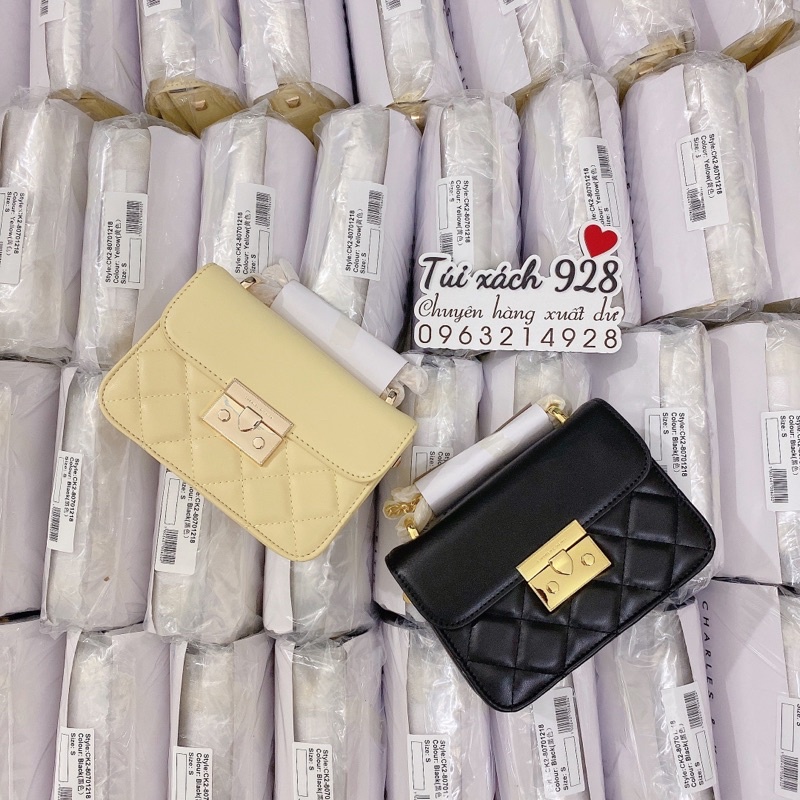 (Mới 2022) Túi CK đinh sườn ô trám size 18cm