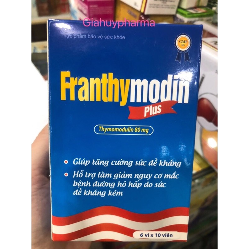 Franthymodin plus tăng cường đề kháng nâng cao hệ miễn dịch cho cơ thể (hộp 60v)