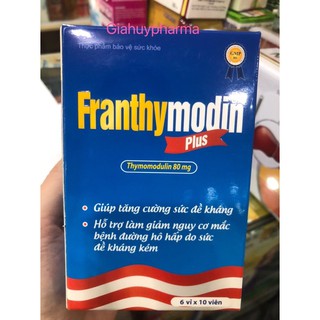 Franthymodin plus tăng cường đề kháng nâng cao hệ miễn dịch cho cơ thể (hộp 60v)