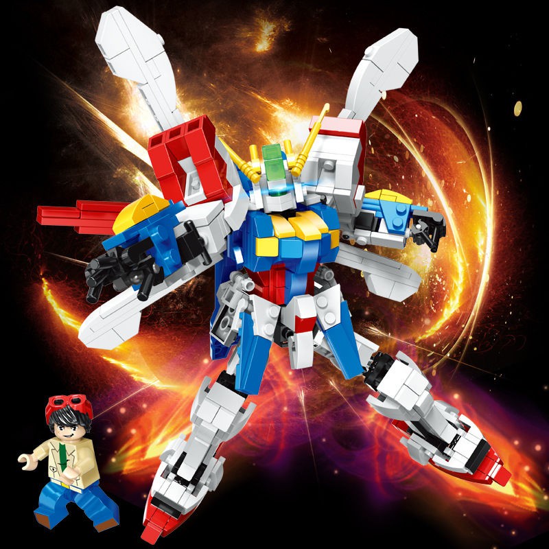 ✆┇tương thích LEGO Gundam Sazabi Mô hình Robot Lắp ráp Tòa nhà Phát triển Trí tuệ Đồ chơi khối 7 hạt Trẻ em 5