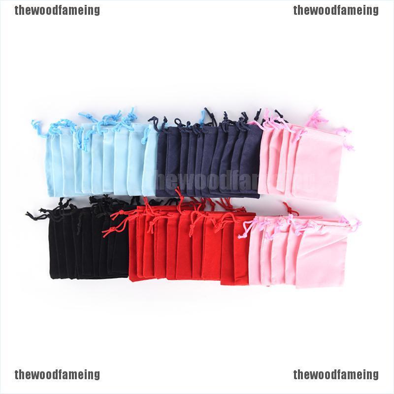 Set 10 Túi Nhung Dây Rút Đựng Trang Sức 7x9cm