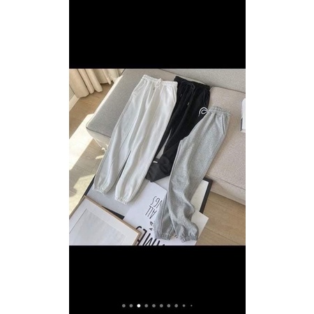 Quần Jogger Cạp chun bo gấu DÁNG BOM Có gân - Chất nỉ da cá co gãn nhẹ, mềm mịn