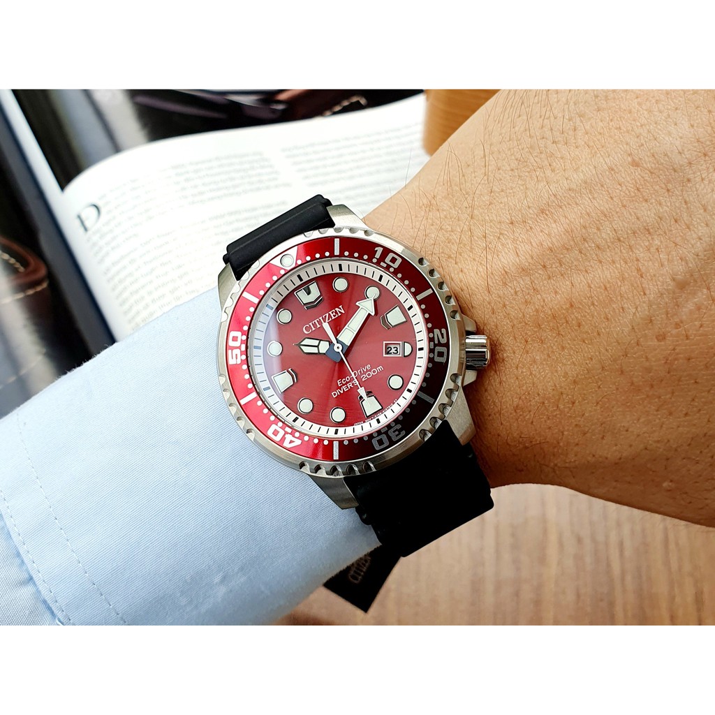 Đồng hồ nam Citizen Eco-Drive Promaster Diver BN0159-15X siêu thợ lặn
