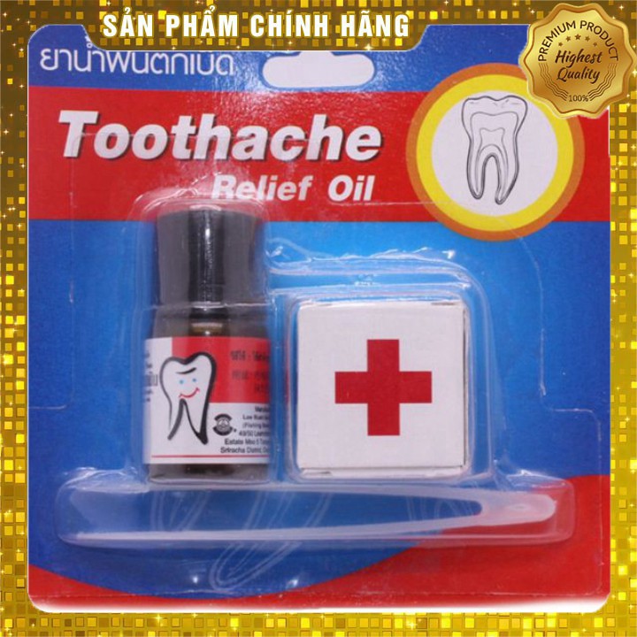 TOOTHACHE Relief Oil Chữa Trị Đau Răng & Sâu Răng 3ml - Thái Lan 100% thái