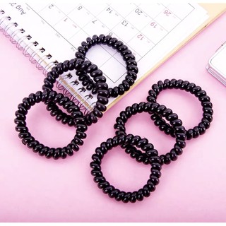 dây buộc tóc lò xo đen siêu bền