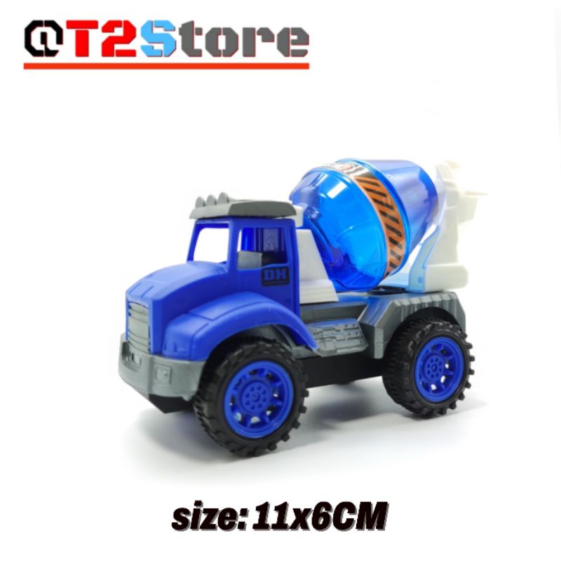 Xe ô tô đồ chơi, Túi 4 xe công trình nhiều màu sắc đẩy đà