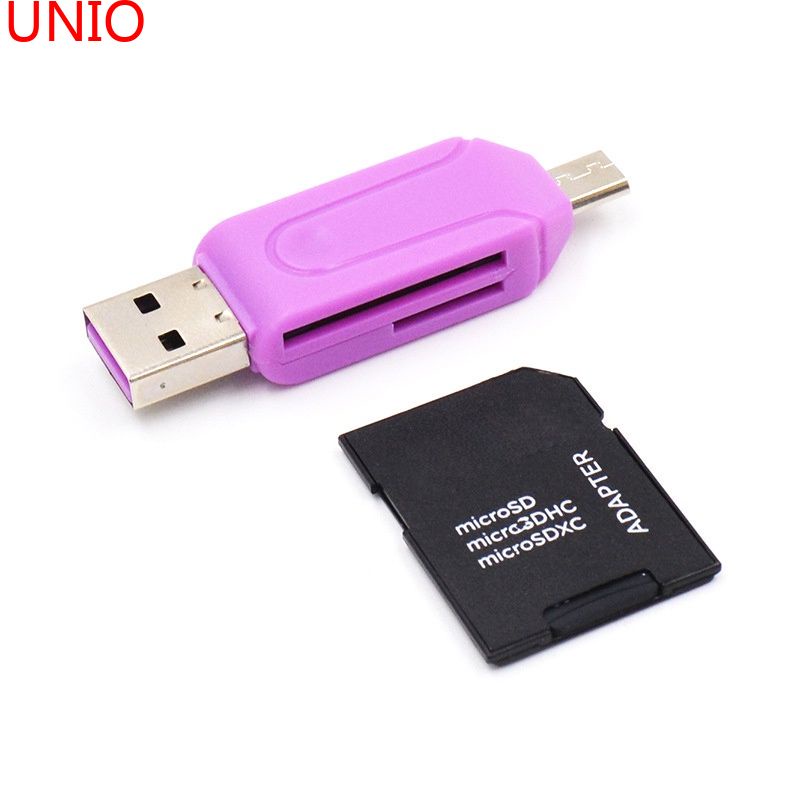 Đầu Đọc Thẻ Nhớ Micro Usb Tf Sd 2 Trong 1