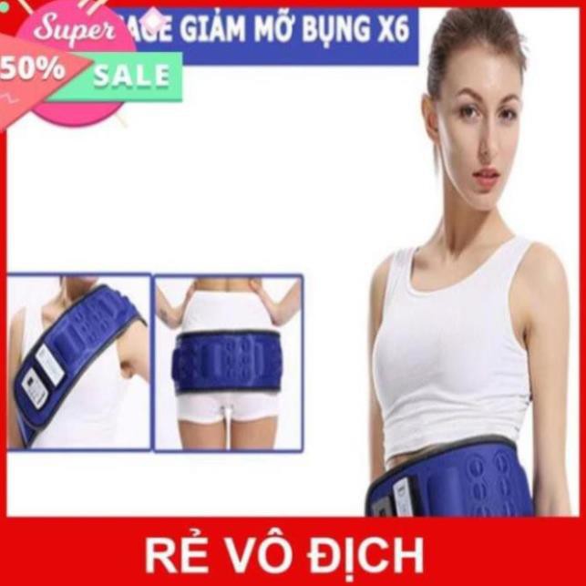 Đai massage giảm mỡ bụng HCR-X6, loại không dây dùng pin sạc - phiên bản mới 2020