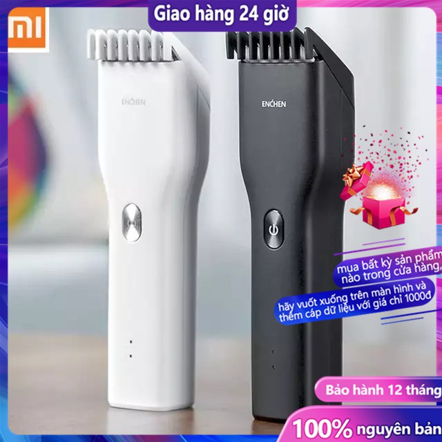 [Hàng mới về] Tông đơ cắt tóc Xiaomi chất liệu tráng men có cáp USB sạc nhanh tạo kiểu tóc chuyên nghiệp cho người lớn