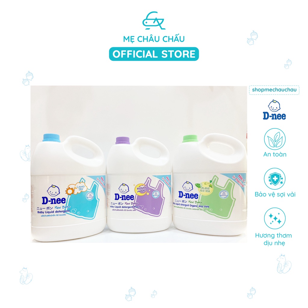 Nước Giặt Xả Quần Áo Trẻ Em Sơ Sinh DNEE 3000ml Chính Hãng