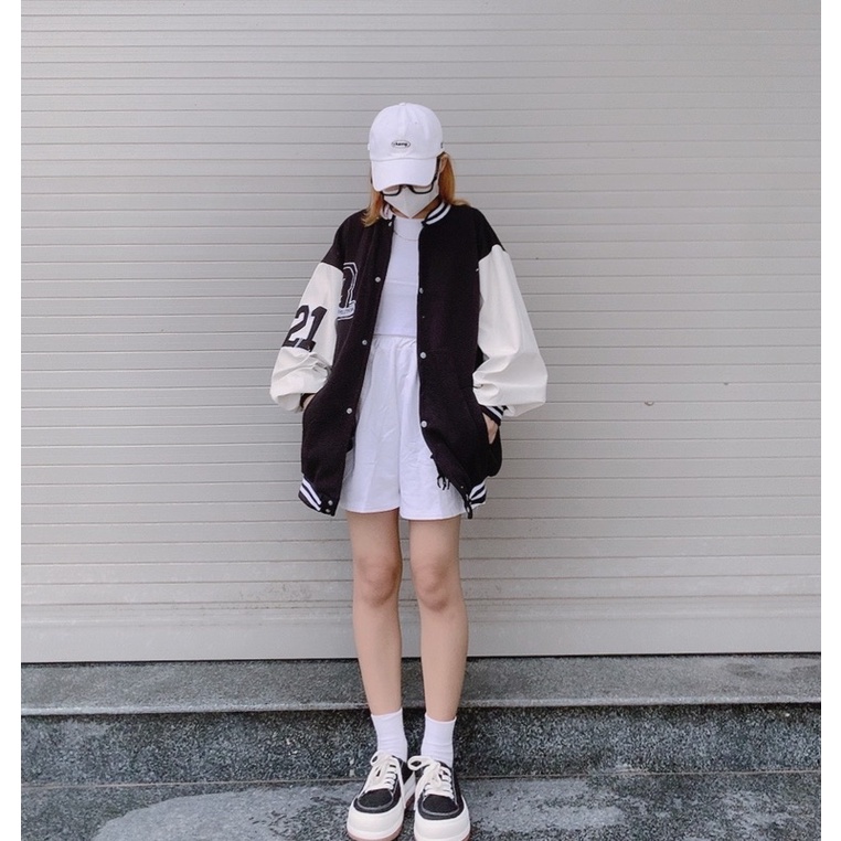 [ ẢNH THẬT ] ÁO KHOÁC BOMBER B - BAD REVOLUTION UNISEX FORM RỘNG NAM/NỮ (ẢNH THẬT SHOP CHỤP) | BigBuy360 - bigbuy360.vn