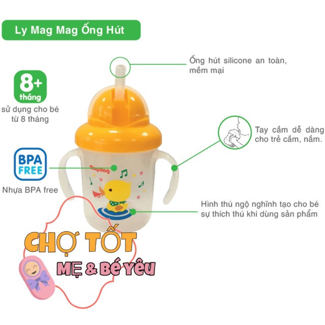 BÌNH TẬP UỐNG ỐNG HÚT CHO BÉ PIGEON 180ML