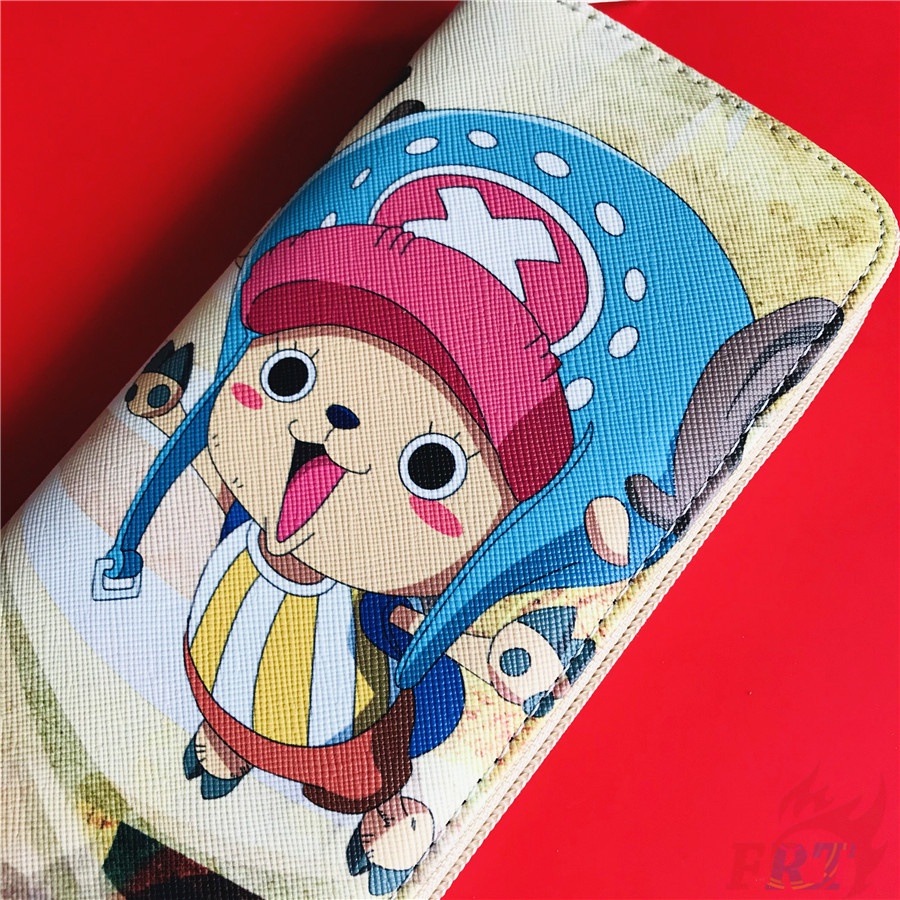 ❀ Ví Dài Họa Tiết ONE PIECE Q-4: Chopper ❀ 1 Ví Nữ Da PU In Hình Anime Thời Trang
