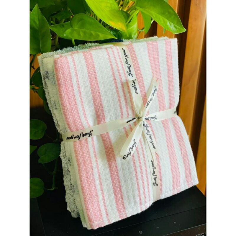Set 3 khăn bông xuất Hàn xịn size to và nhỏ