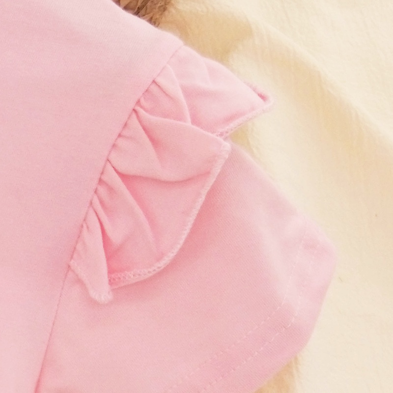 Bộ Áo Thun 100% Cotton In Họa Tiết Công Chúa Hoạt Hình Kèm Quần Short Màu Kẹo Cho Bé Gái