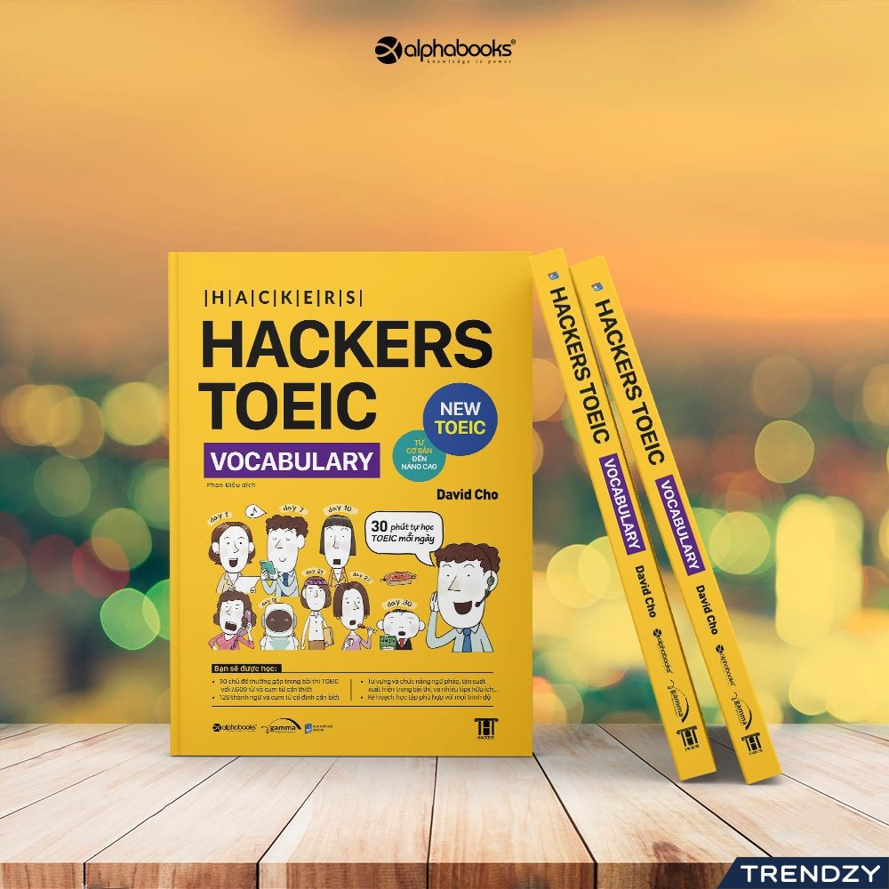 Sách -  Hackers Toeic Vocabulary - David Cho [AlphaBooks]