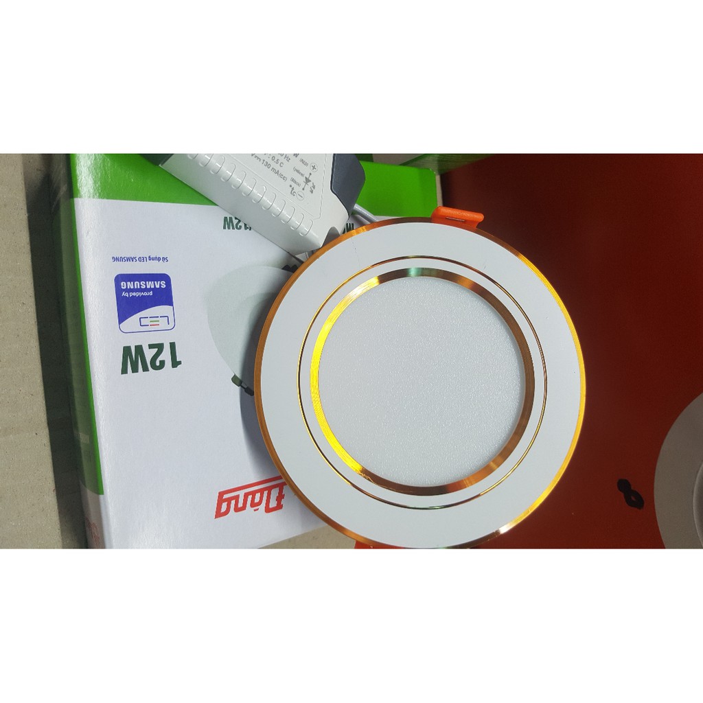 Đèn led âm trần downlight 7w 3 màu Rạng đông mã AT10L 90/7W, 110/9W, 110/12W