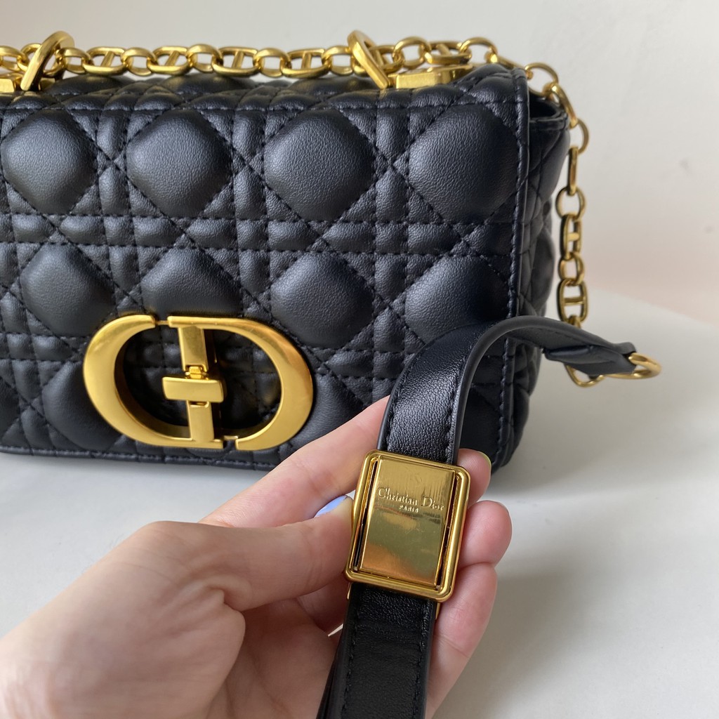 Túi Xách Dior Caro - Super Full Box Size 20 - Túi Đeo Chéo Nữ Dior Caro Small Bag